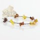 Baltic amber bracelet with wire Adults